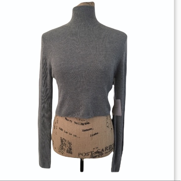 Forever 21 Wool Blend Heather Gray Turtleneck - Picture 1 of 4